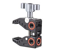 Andoer Super Clamp, Magic Arm Clamp Super Pince trépied en alliage d'aluminium avec vis 1/4" et 3/8" pour moniteur LED Microphone flash, capacité de charge de 3 kg