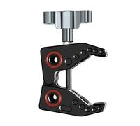 Andoer Super pince de support avec support de tête de boule pour moniteur lumières LED flash microphone pince en alliage d'aluminium C pince pour appareil photo avec trous pour vis de 1/4 Pouce et 3/8
