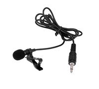 Andoer Super revers cravate clip Tie Metal Mono Microphone 3,5 mm avec collier Clip pour Lound President