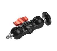 Andoer Support de moniteur de bras articulé avec double tête à bille Vis standard de 1/4 pouce pour moniteur de caméra Microphone à lumière LED Rig vidéo