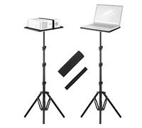 Andoer Support de trépied Universel pour projecteur d'ordinateur Portable en Alliage d'aluminium Support de Sol pour projecteur d'ordinateur 41-135 cm/16-53in Hauteur Ajustable pour Une Utilisation
