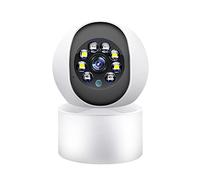 Andoer Système de caméra WiFi intelligent 1080P Caméra de surveillance sans fil Détection de mouvement rotative Caméra sans fil pour bureau à domicile Extérieur alimenté par USB