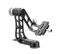 Andoer Tête de Cardan Tête de Trépied Robuste Rotule Panoramique à 360 Degrés avec Plaque à Dégagement Rapide Arca Charge Maximale 33 LB pour Objectif Long