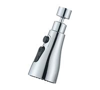 Andoer Tête de pulvérisation de robinet de cuisine à 3 fonctions Tête de pulvérisation pivotante à 360° Tête de pulvérisation G1/2 Économie d'eau Tête de pulvérisation de rechange