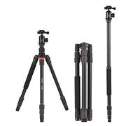 Andoer Trépied léger pour appareil photo 153 cm, avec monopode, tête sphérique rotative à 360°, sac de transport pour appareil photo reflex numérique, caméscope, smartphone, capacité de charge de 10