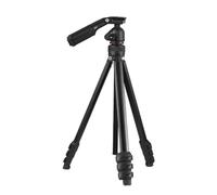 Andoer Trépied photographique portable de 141 cm en alliage d'aluminium pivotant à 360 °, capacité de charge 3 kg sur poignée clip pour téléphone intégré pour appareils photo reflex numériques,