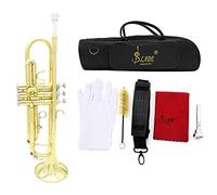 Andoer Trompette en Si bémol en laiton avec embouchure et gants