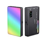 Andoer W140 RGB LED Video Light Rechargeable Photography Fill Light CRI95 + 2500K-9000K Dimmable 20 Effets d'éclairage avec écran LCD Adaptateur Cold Shoe