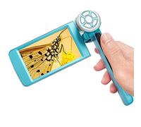 Andonstar AD203 Microscope de poche avec écran de 10,2 cm pour enfants et adultes, bleu, compatible avec PC Windows, microscope numérique USB portable pour l'intérieur et l'extérieur