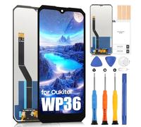(Andorid 13 Version) Écran LCD pour Oukitel WP36 LCD Display pour Oukitel WP36 6,52" Ecran Replacement Digitazer Touch Screen Assemblée avec Réparation Kit, (Noir, TFT)