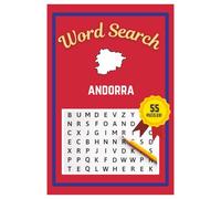 Andorra Word Search Puzzle Book: Easy to read print | 6x9 inches | 55 Puzzles, 495 Words, 83 Pages | Learn about Andorra | Gift for Country & ... Vacations, Road Trips, Holidays, & Free Time