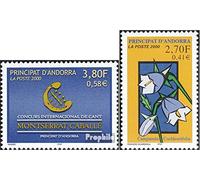 andorre - français Post mer.-no.: 549,550 (complète.Edition.) 2000 chant, Plantes (Timbres pour les collectionneurs) Musique / danse