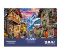 Andorre-la-Vieille_ Andorre Puzzle 1000 Piece pour Adultes Et Adolescents Âgés De 14 Ans Et Plus, Jeu De Défi Intellectuel Puzzles 70x50cm/1000pcs