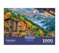 Andorre-la-Vieille_ Andorre Puzzle 1000 Piece pour Adultes, Puzzle Difficile Jeu D'adresse pour Toute La Famille 70x50cm/1000pcs