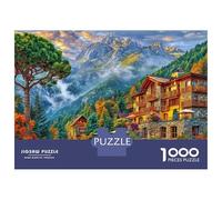 Andorre-la-Vieille_ Andorre Puzzle 1000 Pièces, Difficile Puzzles pour Adults Enfant, Jeu De Défi Intellectuel 70x50cm/1000pcs