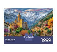 Andorre-la-Vieille_ Andorre Puzzle 1000 Pièces, Difficile Puzzles pour Adults Enfant, Jeu De Défi Intellectuel 70x50cm/1000pcs