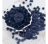 Andotopee Lot de 360 perles de cire octogonales de qualité supérieure pour timbres, invitations de mariage, enveloppes de lettres, loisirs créatifs - Bleu foncé