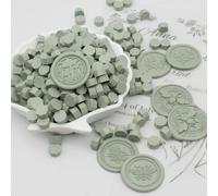 Andotopee Lot de 360 perles de cire vert sauge de style vintage pour sceaux de timbres, invitations de mariage, enveloppes de lettres, décorations de cartes de vœux et scrapbooking