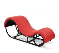 ANDOV Méridienne Fauteuil Tantrique Lit Canapé Relax Yoga Sexe Oreiller Coussin Lombaire Position Jouet Sexuelle Adulte Couple Multifonctionnel Chaise en PU Cuir avec Cadre en métal Largeur 50 cm