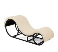 ANDOV Méridienne Fauteuil Tantrique Lit Canapé Relax Yoga Sexe Oreiller Coussin Lombaire Position Jouet Sexuelle Adulte Couple Multifonctionnel Chaise en PU Cuir avec Cadre en métal Largeur 50 cm