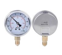 Andraw Manomètre à Vide, -30-30inhg / psi TS-PGGZ604-2bar Manomètre Industriel, Alimentation électrique pour Machines