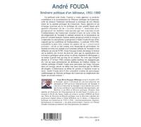 André Fouda, itinéraire politique d'un bâtisseur : 1951-1980