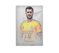 Andre Pierre Gignac Art Portrait classique Football Vintage Poster sur toile Décoration murale rétro pour la maison, la chambre à coucher, le salon Décoration 40 x 60 cm