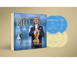 Andre Rieu - Andre Rieu, Neues Album 2025, Thank You Johann Strauss, Box-Set Digipack : 3 CDs + 1 DVD