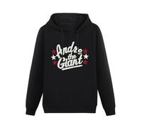 Andre The Giant Hoody Unisex Ptinted Hoodies Long Sleeve Men's Hooded with Pocket Black S