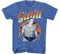 Andre The Giant Retro Wrestler Wrestling Heavyweight Champion Adult T-Shirt Tee Manches Courtes(Small)