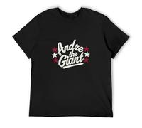 Andre The Giant T-Shirt Graphic Tee Printed Top Mens Black Shirt S