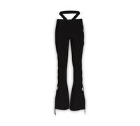 Andrea Adamo, Femme, Pantalons, Noir, Taille: 40 FR Pantalon Évasé avec Découpes