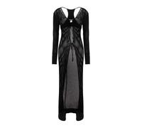 Andrea Adamo - Openwork Long Cardigan - Femme - Pulls - Noir - Taille: 42 FR