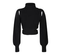 Andrea Adamo - Pull Noir Luxe Mélange Design Élégant - Femme - Pulls - Noir - Taille: 40 FR