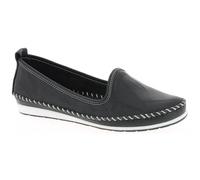 Andrea Conti 0027449, Mocassins Femme - Noir - Noir (Schwarz 002 002), 39 EU