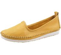 Andrea Conti 0027449 Mocassins pour Femme, Pointure:38 EU, La Couleur:Jaune