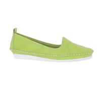 Andrea Conti 0027449 Mocassins pour Femme, Pointure:38 EU, La Couleur:Vert