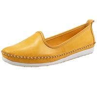 Andrea Conti 0027449 Mocassins pour Femme, Pointure:39 EU, La Couleur:Jaune