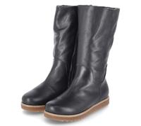 Andrea Conti 0060203/002 Bottes à tige en cuir lisse pour femme Noir, Noir , 38 EU