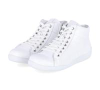 Andrea Conti Bottines pour femme en cuir lisse blanc, Blanc., 37 EU