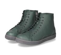 Andrea Conti 0344900/112 Bottes à lacets en cuir lisse pour femme Vert, vert, 41 EU