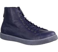 Andrea Conti 0344900017 Chaussures femme, Boots, sneaker haut, cuir, bleu foncé - Chaussures femme Top Trends, Bleu, Cuir