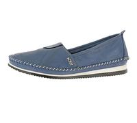 Andrea Conti 1887801 Mocassins pour Femme, Pointure:38 EU, La Couleur:Bleu