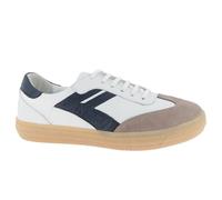 Andrea Conti Baskets Basses Freya pour Femme, Blanc Bleu Marine., 37 EU