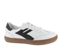 Andrea Conti Baskets Basses Freya pour Femme, Blanc Noir Dark Gum, 36 EU