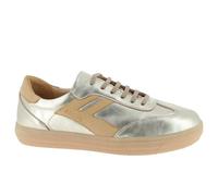 Andrea Conti Baskets Basses Freya pour Femme, Chameau Platine, 36 EU