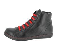 Andrea Conti Baskets Montantes pour Femme, Noir Piment, 38 EU