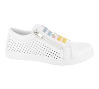 Andrea Conti Baskets pour Femme, Blanc Pastel Multicolore, 39 EU
