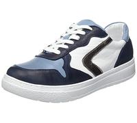 Andrea Conti Baskets pour Femme, Bleu Blanc Bronze, 37 EU