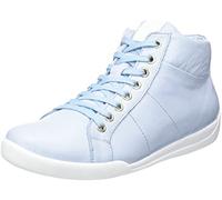 Andrea Conti Baskets pour Femme, Bleu Pastel et Blanc, 38 EU